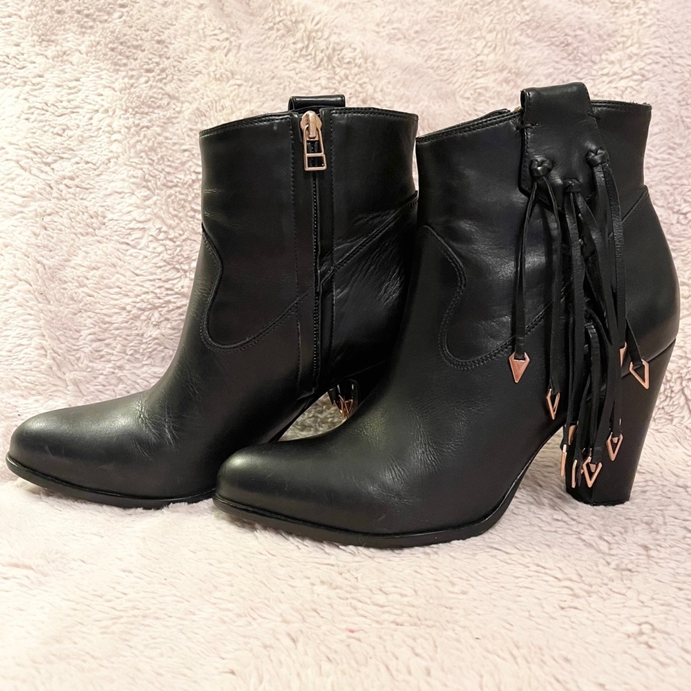 Kate Bosworth Matisse Emma Leather Fringe Booties